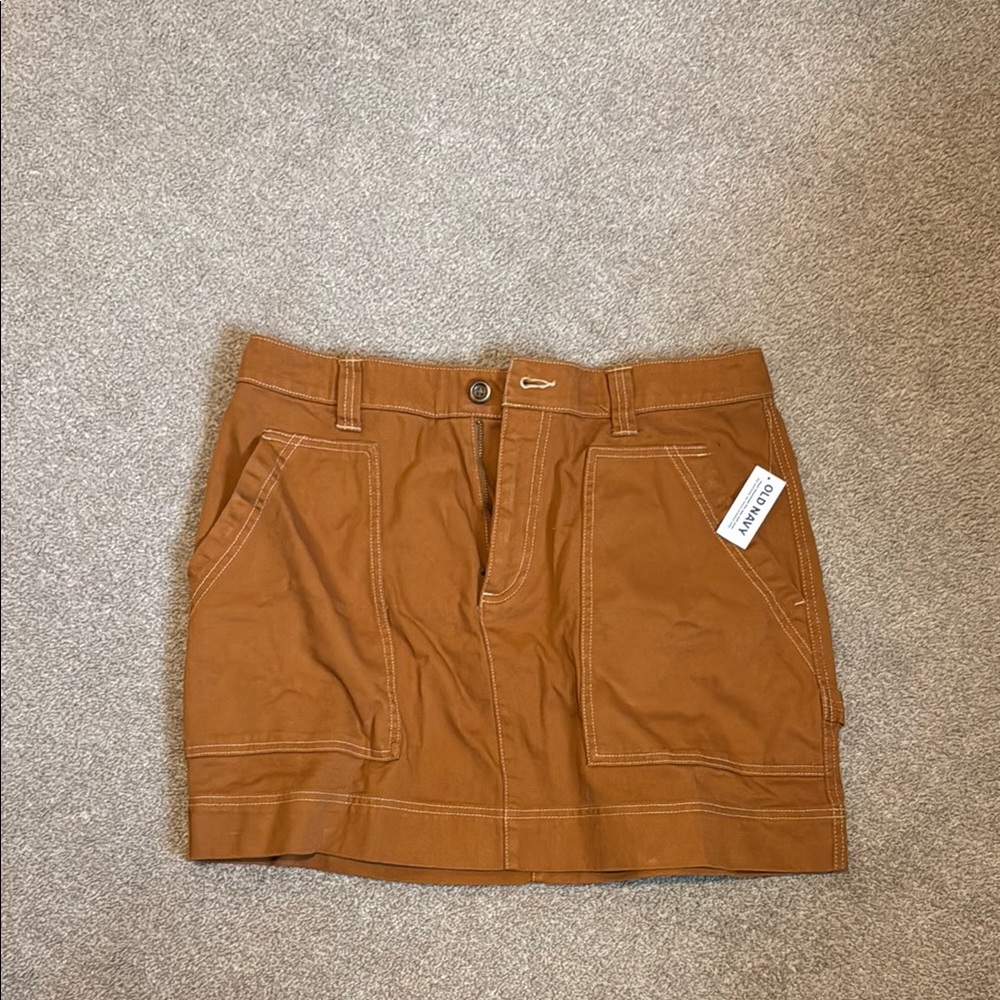 Old Navy Brown Mini Cargo Skirt Casual